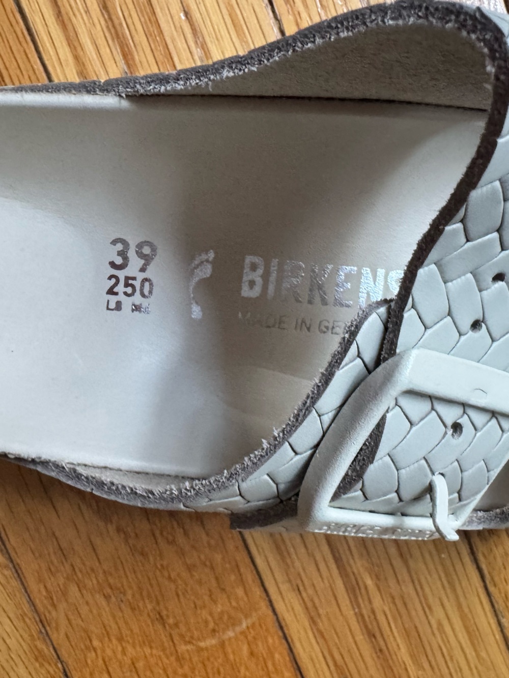 STAUD X BIRKENSTOCK Arizona Woven Sandal White - Picture 6 of 9